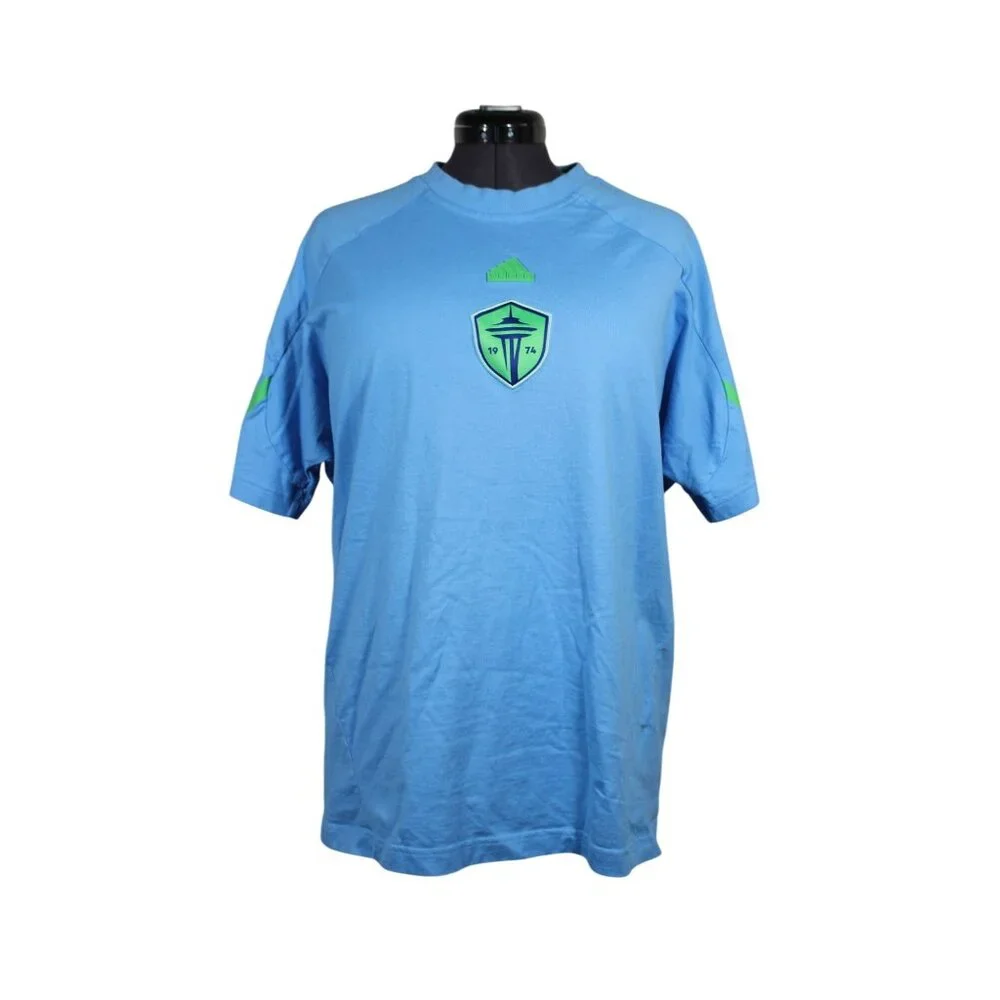 Adidas‎ men's MLS Seattle Sounders FC 2024 travel raglan t-shirt L